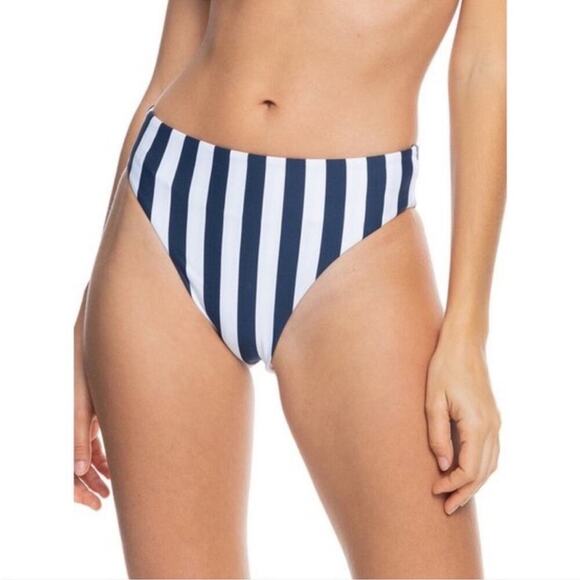 Shein Navy and White Striped Bikini Bottom - Picture 4 of 4